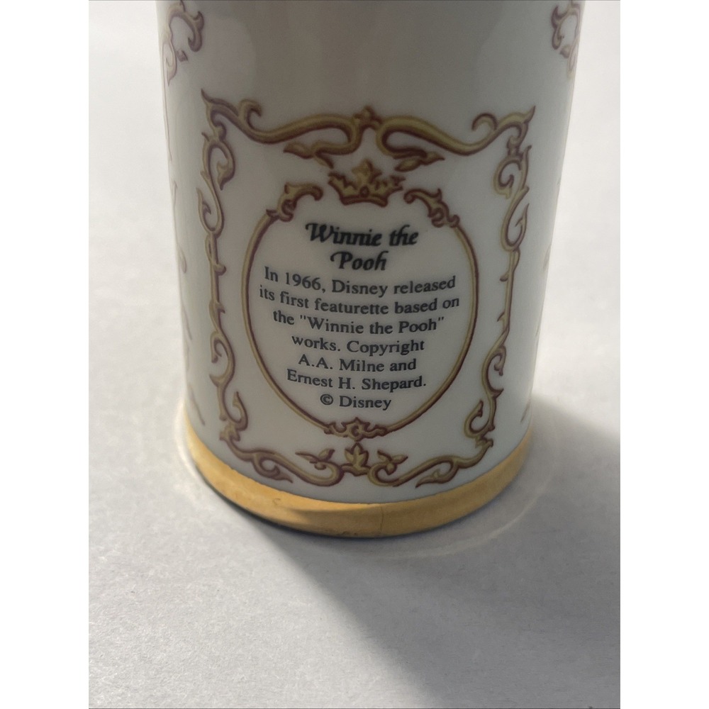 Disney Spice Jar Collection Winnie the Pooh Mustard Jar 1995 Lenox Porcelain - Picture 6 of 16